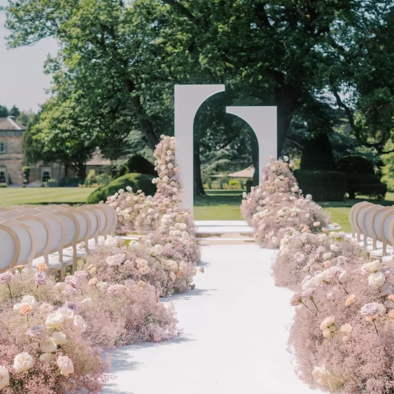 Stunning Wedding at Grantley Hall, Yorkshire | Luxury Wedding Flowers | Larry Walshe Studios